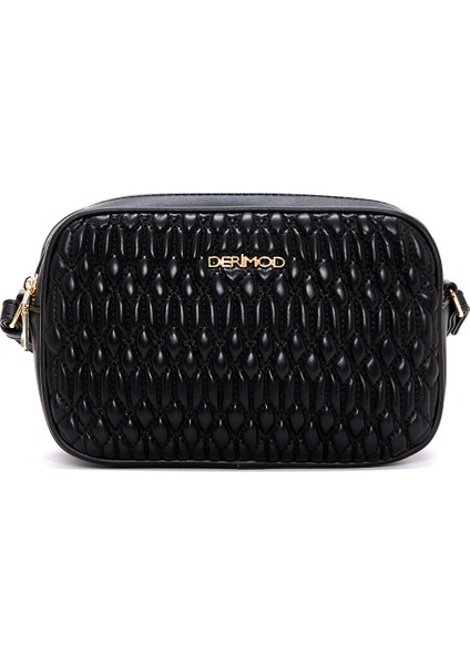 Kadın Siyah Kapitone Çapraz Çanta 25ABD280418 modelleri