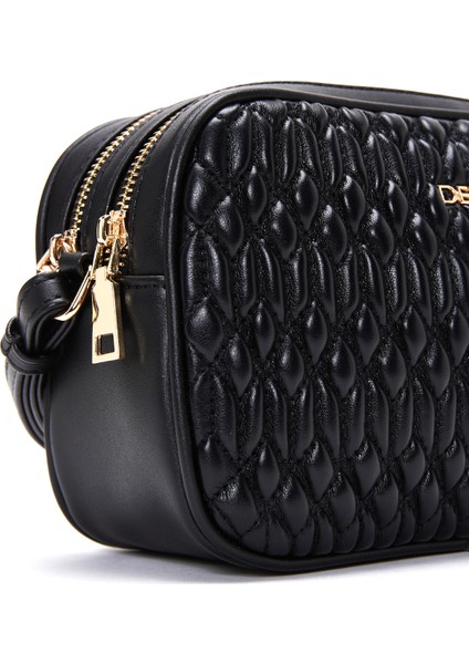 Kadın Siyah Kapitone Çapraz Çanta 25ABD280418