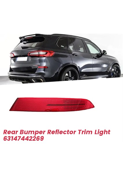 Araba Arka Tampon Reflektörü+Sis Lambası Assy 631474422268 Bmw X5 G05 2018-2023 Lhd Tazı Işık Işık Yardımcı Dönüş Sinyali R (Yurt Dışından)
