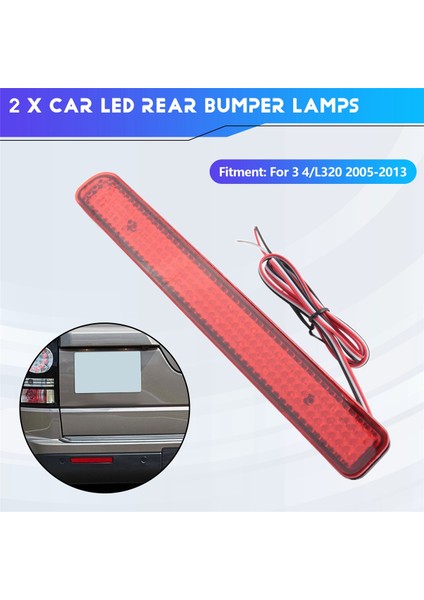 LED Arka Tampon Reflektör Açık Kırmızı Araba Land Rover Discovery Için Fren Sisi Lamba 3/L320 2005-2013 (Yurt Dışından) indirimleri