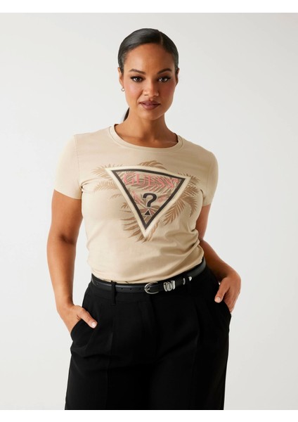 Triangle Kadın Kahverengi Slim Fit T-Shirt W5YI13J1314-G1L7 indirimleri