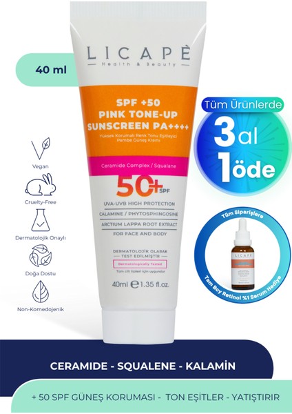 SPF 50+ Güneş Kremi 40 ml – Tüm Cilt Tiplerine Uygun, Yüksek UVA/UVB Koruma, Ton Eşitleme ve Nemlendirme fiyatları