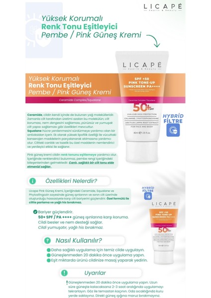 SPF 50+ Güneş Kremi 40 ml – Tüm Cilt Tiplerine Uygun, Yüksek UVA/UVB Koruma, Ton Eşitleme ve Nemlendirme fırsatları