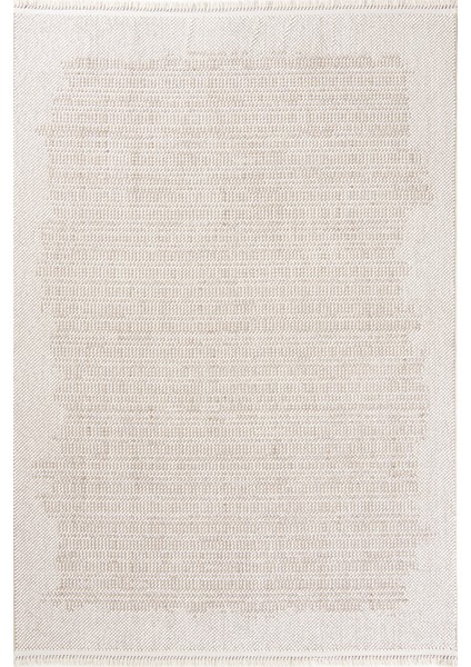 Pinal Kolekisyonu 1115 Bej Yumuşak Dokulu Bukle Salon Antre Mutfak Halı Yolluk