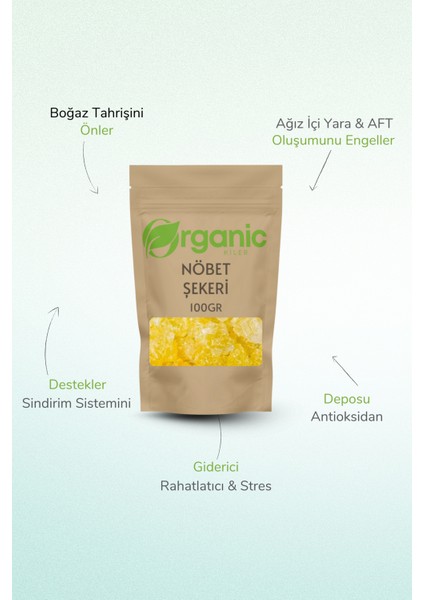 Nöbet Şekeri Safranlı 100GR. Doğal & Elenmiş fiyatları