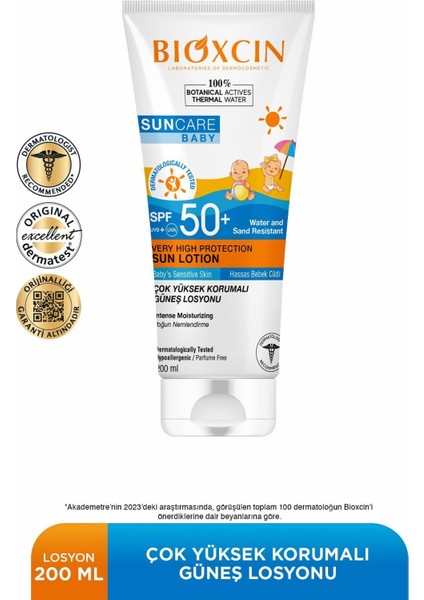 Sun Care Baby Mineral SPF 50+ Güneş Kremi 100 ml – Hassas ve Tüm Cilt Tipleri İçin Suya Dayanıklı