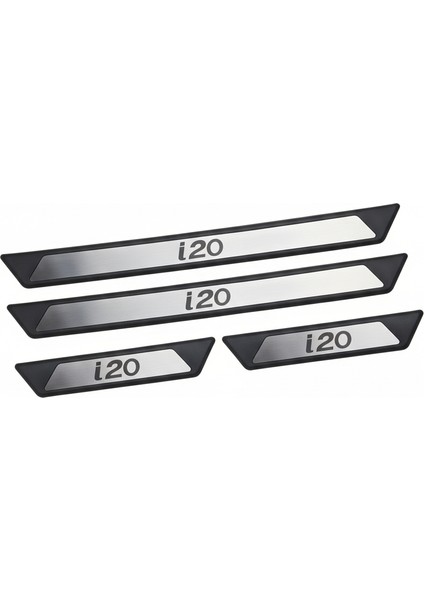 Hyundai I20 Krom Kapı Eşik Koruması 2009-2014 4 Parça modelleri