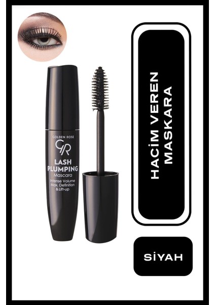 Siyah Maskara Büyük Boy – Hacim, Kıvırma ve Uzatma Etkisiyle Yoğun, Belirgin Kirpikler fiyatları