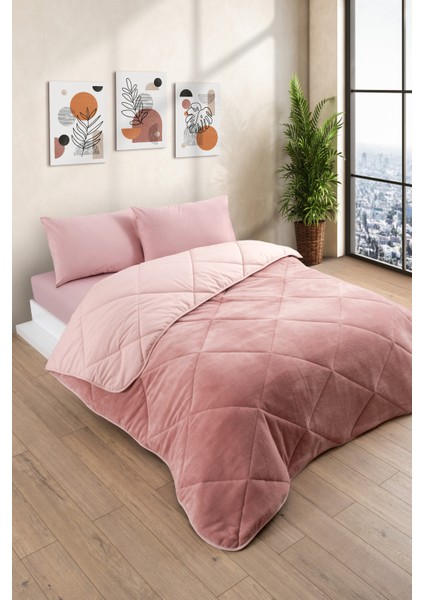 Tek Kişilik Wellsoft Yorgan Uyku Seti - Lastikli Çarşaflı Yastık Kılıflı Tek Kişilik Uyku Seti