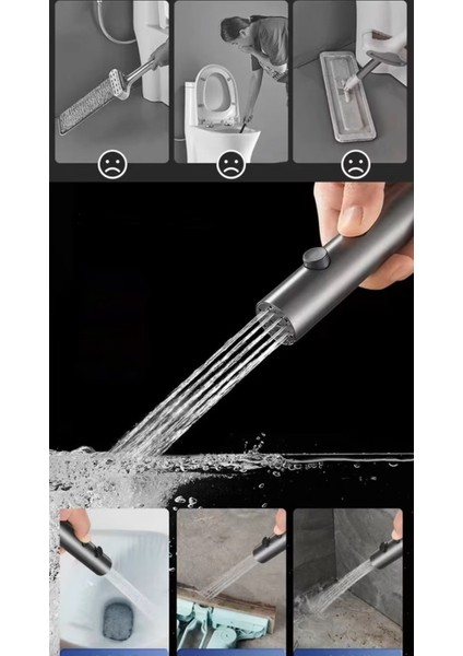 Banyo Bide Basınçlı Püskürtücü Taharet Musluğu Klozet Hortumu Antrasit Renk Ithal 7 Yıl Garantili fiyatları