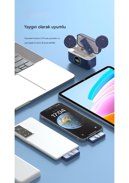 Kablosuz Profesyonel Ikili Yayın Yaka Mikrofonu – Şarj Kutulu | Mini Mıknatıs Tasarım | Uzun Pil Ömrü indirimleri