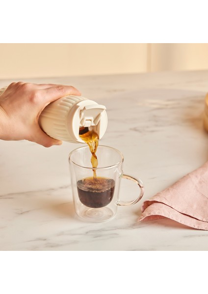 Rimo Sızdırmaz Çelik Termos 600 ml Krem fırsatları