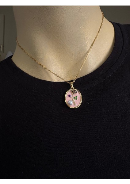 Renkli Çelik Sanat Kolyeler modelleri