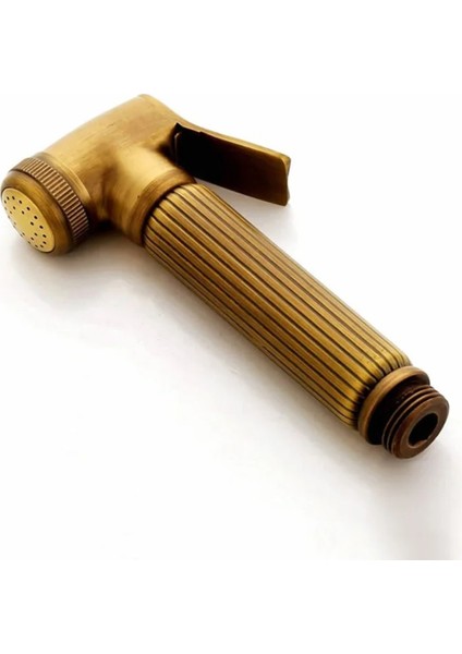 Banyo Bide Basınçlı Püskürtücü Taharet Musluğu Klozet Hortumu Antik Renk Ithal 7 Yıl Garantili