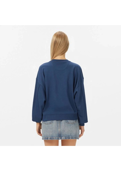 Hotfix Kadın Mavi Sweatshirt W5YQ07KB681-G7J6 modelleri