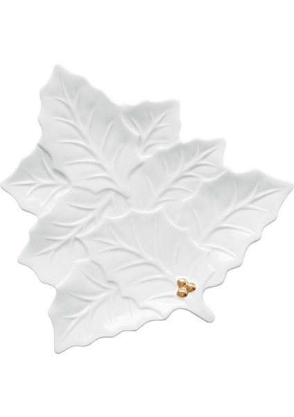 Porselen Servis Tabağı 30,0X30,0 cm - Beyaz