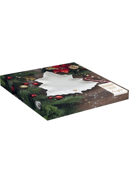 Porselen Servis Tabağı 30,0X30,0 cm - Beyaz fiyatları