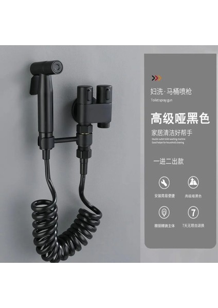Banyo Bide Basınçlı Püskürtücü Taharet Musluğu Klozet Hortumu Siyah Renk Yeni Ithal 7 Yıl Garantili modelleri