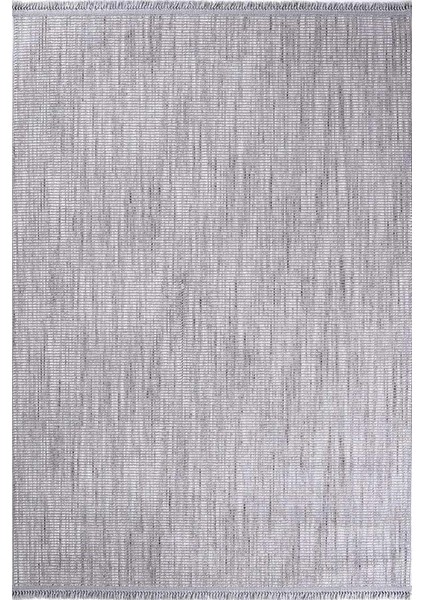 Pinal Kolekisyonu 1005 Gri Yumuşak Dokulu Bukle Salon Antre Mutfak Halı Yolluk