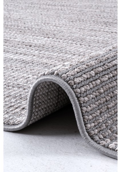 Pinal Kolekisyonu 1005 Gri Yumuşak Dokulu Bukle Salon Antre Mutfak Halı Yolluk fiyatları