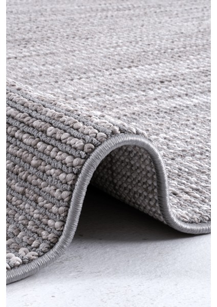 Pinal Kolekisyonu 1005 Gri Yumuşak Dokulu Bukle Salon Antre Mutfak Halı Yolluk fırsatları