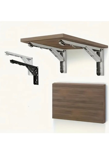 Kademeli Katlanabilir Masa Konsolu Duvara Monte Metal Raf Ayağı, Masası ve Sehpa Montaj Aparatı fiyatları
