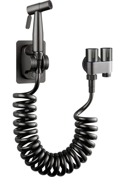 Banyo Bide Basınçlı Püskürtücü Taharet Musluğu Klozet Hortumu Antrasit modelleri
