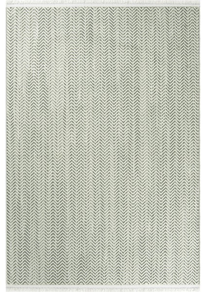 Pinal Kolekisyonu 1112 Yeşil Yumuşak Dokulu Bukle Salon Antre Mutfak Halı Yolluk