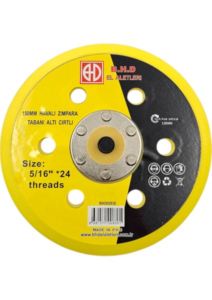 B.h.d BHD00836 150MM Havalı Zımpara Tabanı