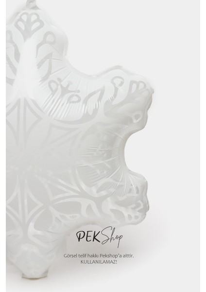 Şeffaf Kar Tanesi Folyo Balon Kar Tanesi Şekilli Balon modelleri