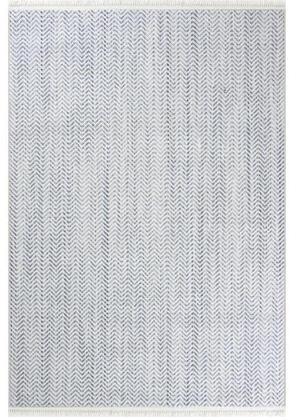 Pinal Kolekisyonu 1113 Mavi Yumuşak Dokulu Bukle Salon Antre Mutfak Halı Yolluk