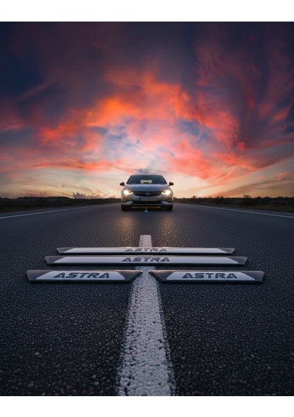 Opel Astra J Sd Krom Kapı Eşik Koruması 2011-2017 4 Parça