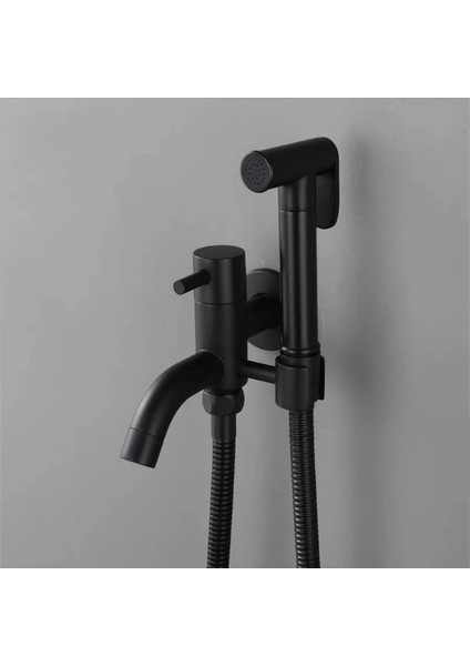 Banyo Tuvalet Taharet Musluğu Spiralli Bide Özel Temizlik 7 Yıl Garantili Mat Siyah Ithal fiyatları