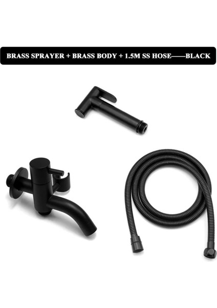 Banyo Tuvalet Taharet Musluğu Spiralli Bide Özel Temizlik 7 Yıl Garantili Mat Siyah Ithal indirimleri