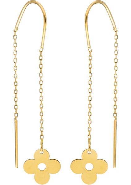 Sallantılı Çiçek Küpe