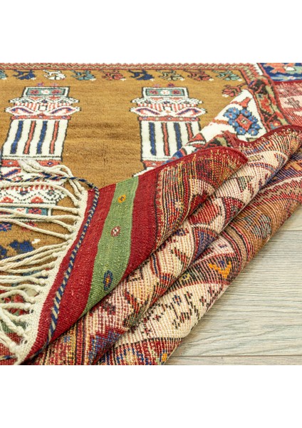 Bukan El Dokuma Dazkırı Halısı 128X147 cm