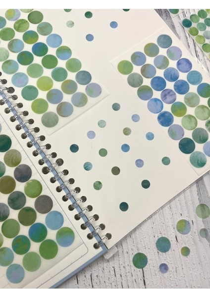 Monet Garden Yeşil Tonları 6 Yaprak 312 Adet Yuvarlak Kağıt Sticker/etiket/çıkartma fiyatları