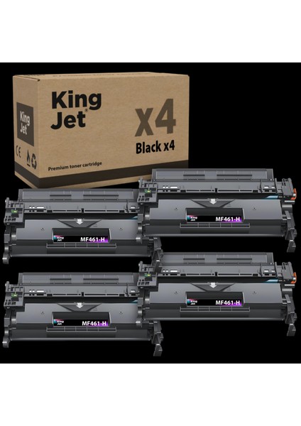 Canon Uyumlu MF461DW Yüksek Kapasiteli (4'lü Paket) Muadil Toner Çipli | 070H / CRG-070H