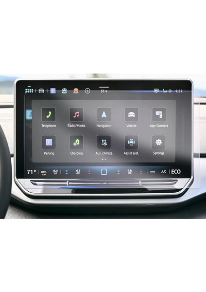 Volkswagen Golf 8 2024 Android Navigasyon Multimedya ile Uyumlu Nano Ekran Koruyucu Film - FC1117