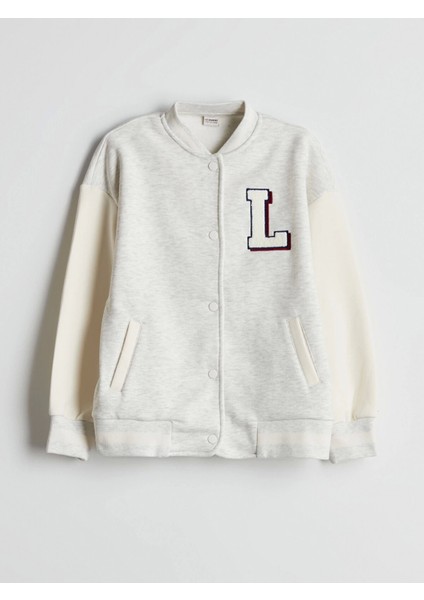 Lcw Kids Gri Los Angeles Baskılı Kız Çocuk Kolej Ceket fiyatları