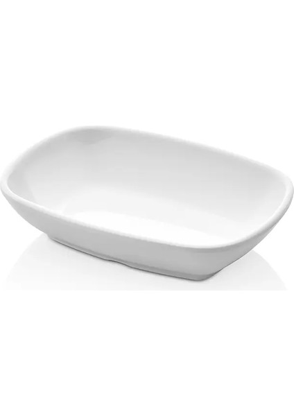 D3414.PW - Diamond 6'lı Beyaz Kare Kayık Serpme Kahvaltı ve Çerez Tabak Seti 14,4X10,5 cm, Thermoset Melamin fiyatları