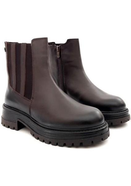 2554651K Kadın Hakiki Deri Fermuarlı Chelsea Bot fiyatları