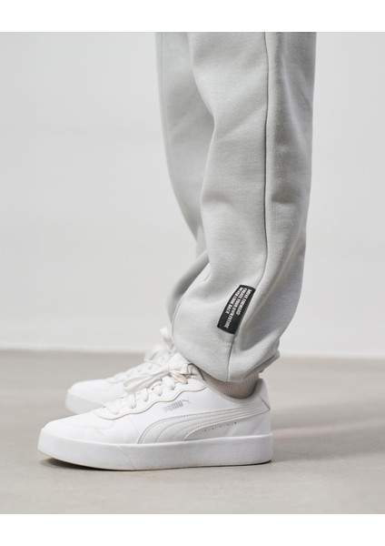 Erkek Çocuk Pamuklu Gri Basic Yazı Baskılı Sweatshirt Eşofman Alt-Üst Takım fırsatları