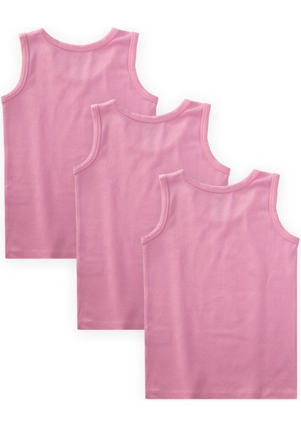 Üçlü Geniş Askılı Kız Atlet 2-9 Yaş Şeker Pembe indirimleri