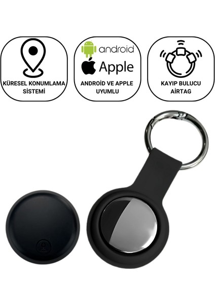 Android ve Ios Apple Iphone Uyumlu Kayıp Bulucu Airtag, Çocuklar, Evcil Hayvanlar ve Eşyalar Için Takip Cihazı