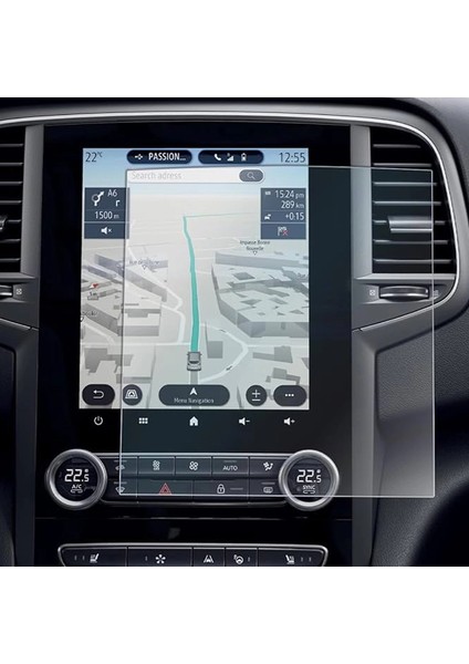 Renault Megane 2025 Android Navigasyon Multimedya ile Uyumlu Nano Ekran Koruyucu Film - FC1117