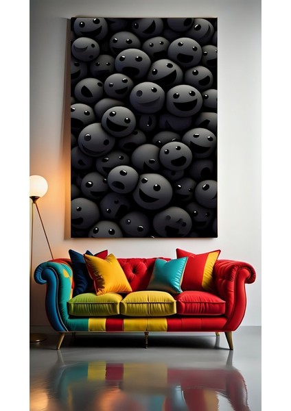 Gülen Yüzler Ev Duvar Salon Güzellik Salonu Ofis Dükkan Dekarasyon Kanvas Tablo