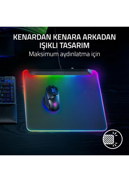 Firefly V2 Pro - Rgb Arkadan Aydınlatmalı Oyun Mouse Matı - Entegre USB Bağlantı Noktası (15 B modelleri