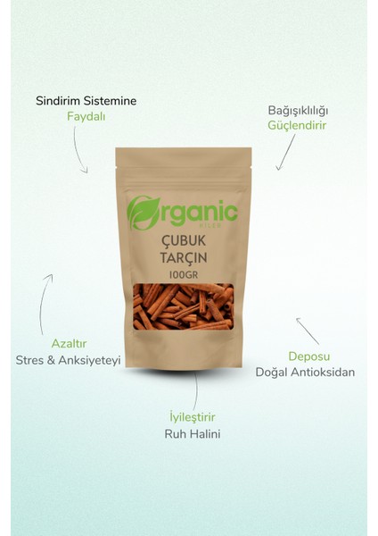 Çubuk Tarçın 100gr. Doğal & , Katkı Madde İçermez, Kabuk Tarçın fiyatları