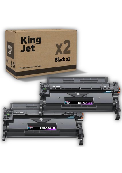 Canon Uyumlu LBP246DW Yüksek Kapasiteli (2'li Paket) Muadil Toner Çipli | 070H / CRG-070H